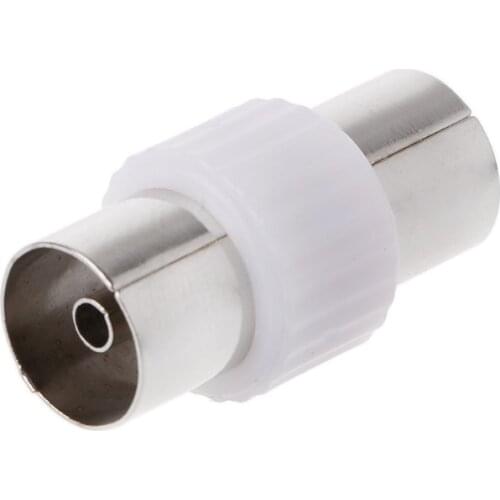 10 Pcs RF Antenna FM TV Coaxial Cable TV PAL Female To Female Adapter Connector