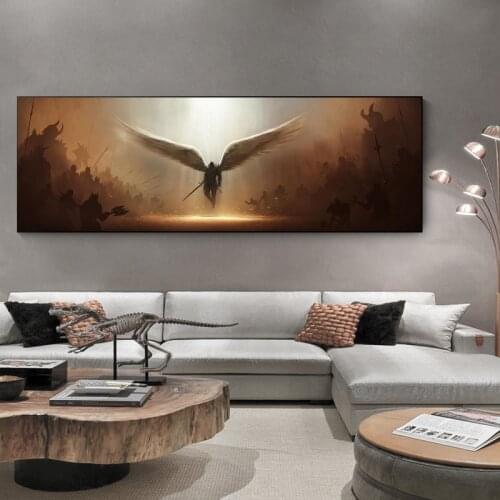 The Archangel of Justice Tyrael Wall Canvas Art Painting Wall Art Poster and Print Wall Art Picture for Living Room Home Decor