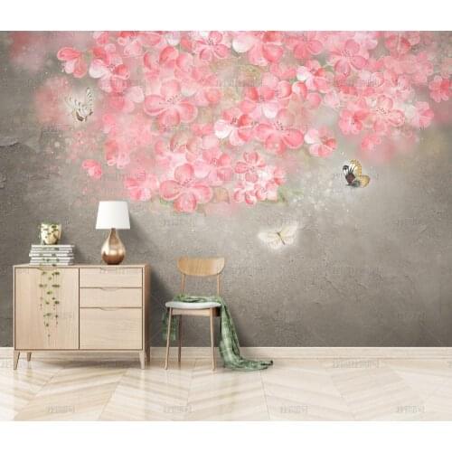 Bacal Custom wallpaper childrens room girl room pink tree wallpaper bedroom bedside mural Peach blossom 3d wallpaper mural