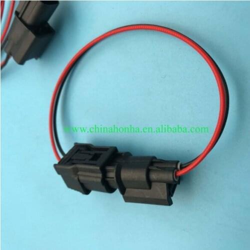 Free shipping 1/10/20/50 pcs/lots 2 pin/way Female and Male connector with 18AWG 20cm wire 6189-7036