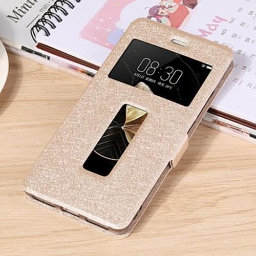 Open window For Nubia Z17 Lite Case Z17Lite Cover PU Leather Flip back Cover NubiaZ17 shell For ZTE Nubia Z17 NX563J phone coque