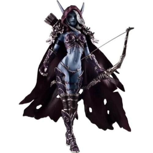14cm Sylvanas Dark Traxex Figure Windrunner Darkness Ranger Lady PVC Figure Model toy Collection gifts