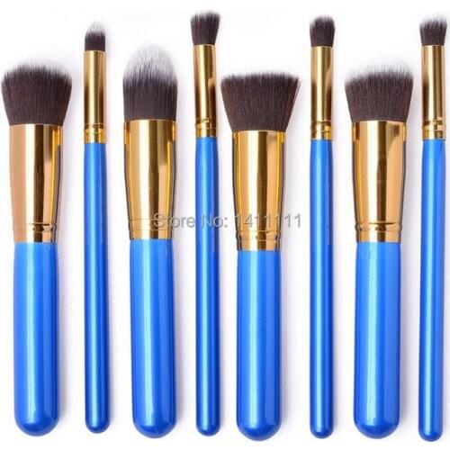 HOT Wholesale DHL Free Shipping Makeup Brushes Set Kit 8pcs in 1 Pro Foundation blush Eyeshadow Eyebrow Brush Kabuki MB92
