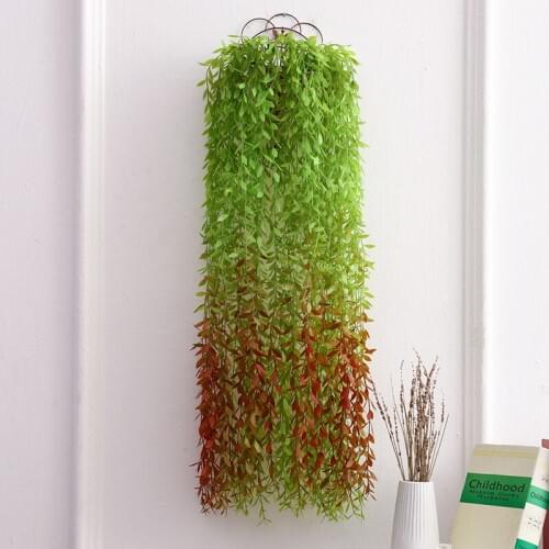 100CM Artificial Plants Willow Leaf Leaves Vine Wedding Set Decoration Plant Rattan Leaves Hotel window home party decoration