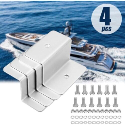 3XUB 4Pcs Z style Solar Panel Mounting kits Solar Panel Z Bracket Mount Mounting Set RV Boat Off Grid