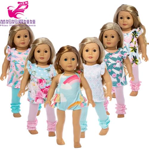 18 inch american Doll clothes set for born Baby Doll pants clothes 18" doll outfit