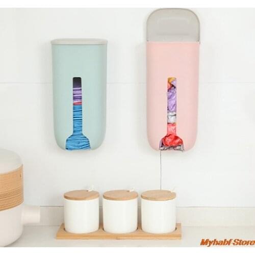 Garbage Bag Box Kitchen Organizer Plastic Sack Collector Wall Hanging Trash Bags Dispenser Storing Rack Shoe Cover Storage Box