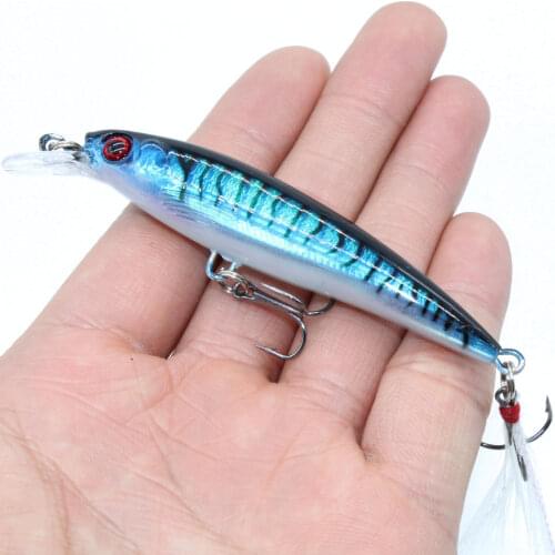 LEOSPORT 7g/9cm Laser Minnow hard lure swimbait Fishing lure Fishing Wobbler carp trout Hard Fly Fishing for Pike carp fishing
