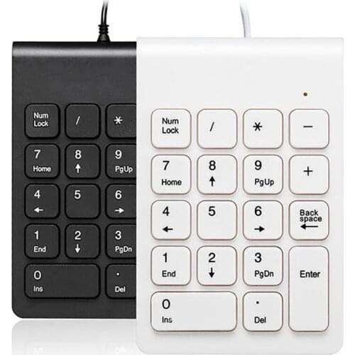 Mini USB Wired Numeric Keypad Numpad 18 Keys Digital Keyboard for Accounting Teller Laptop Windows Android Notebook Tablets PC