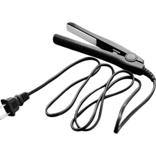 New Mini Hair straightener Iron Pink Ceramic Straightening Corrugate Curling Iron Styling Tools Hair Curler Tools