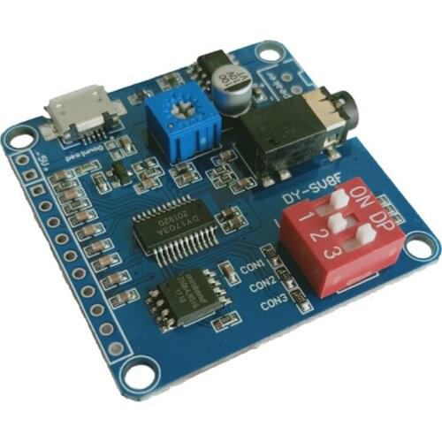 MP3 voice player module one-to-one trigger serial port control playback USB download 8M storage DY-SV8F