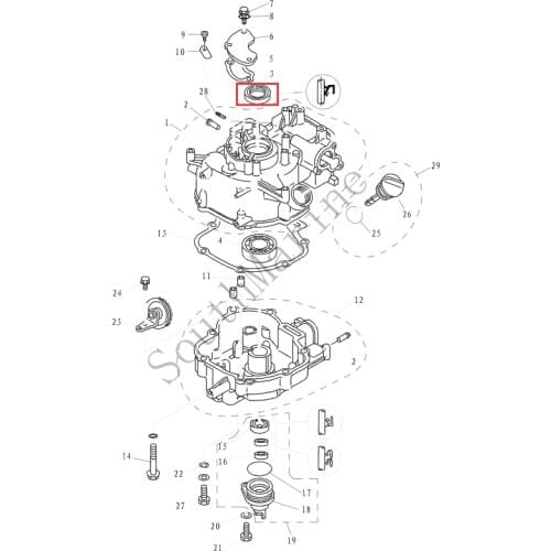 Boat Motor F4-04010004 Oil seal for Parsun HDX F4 F5 outboard motor 4-stroke