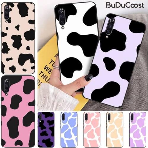 Black and white cow milk Black TPU Soft Phone Case For Xiaomi Mi 9 9T CC9 CC9E 8 SE Pro A2 Lite 6X 5 A3 A1 Max Mix 2 3