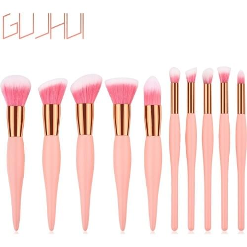 Unicorn Makeup Brushes Set 15pcs Highlighter Foundation Blush Eye Shadow Brow Brush for Makeup Beauty Cosmetic Tool Kit Dropship