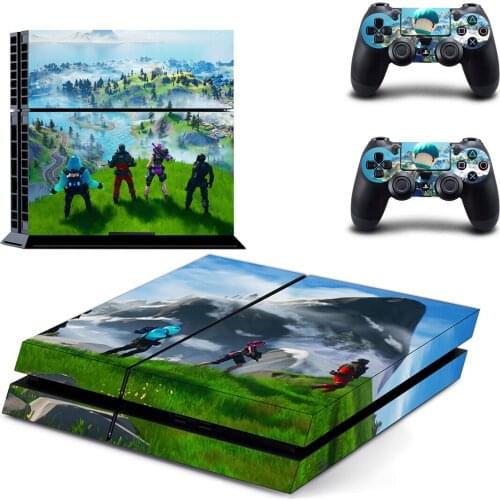 Fortress Night Style PS4 Skin Sticker for Playstation 4 Console & 2 Controllers Decal Vinyl Protective Skins Style 1