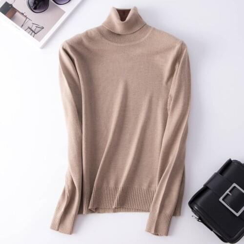 2020Autumn and Winter New Cashmere Sweater Woman Sweaters Turtleneck Sweater Loose Sweater Ladies Pullover Sweater Women Sweater