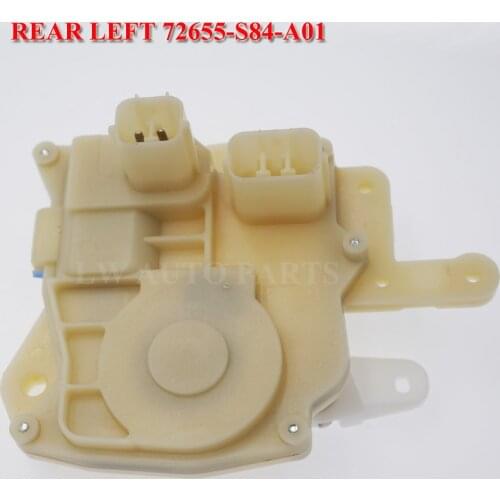 Door Lock Actuator Rear Left Passenger Side for Honda For Civic Accord For Odyssey 72655S84A01 Acura crv Insight 72655-S84-A01