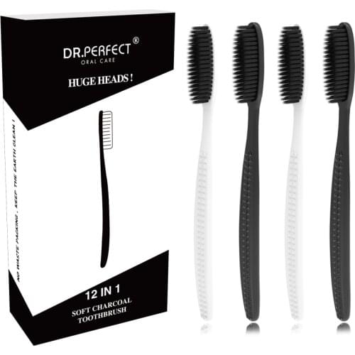 12 Pieces Super Soft Toothbrush Large Brush Head Adult Toothbrush Manual Toothbrush Soft Bristles