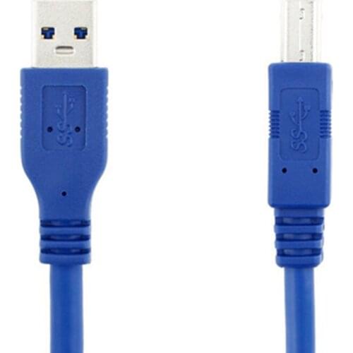 Blue USB 3.0 A Male AM to USB 3.0 B Type Male BM Extension Printer Supper Speed Wire Data Cable