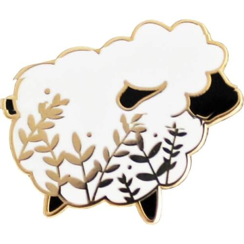 Sheep Knitters yarn croche Enamel Pin