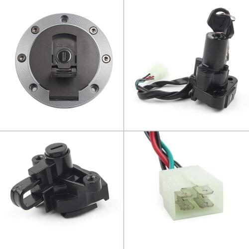 Motorcycle Ignition Switch Assembly Gas Cap Seat Lock Key Set For Yamaha YZF 1000R 600R XJR600 XJR400