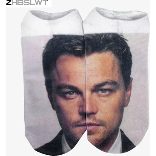 ZHBSLWT Multiple Colors Harajuku 3D Printed figure Womens Socks calcetines Casual Charactor Socks Unisex Low Cut Ankle Socks