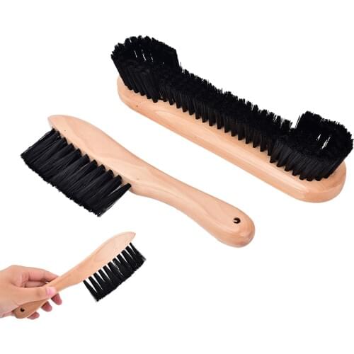 1 Set=2PCS Rail & Felt Brush Cleaner Billiard Snooker Pool Table Wooden Tool Billiard Accessories