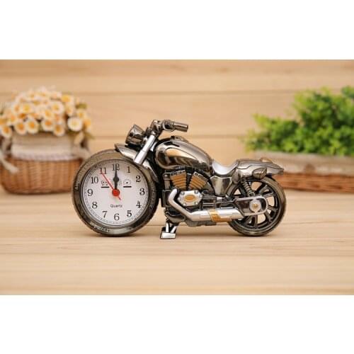 1PC Motorcycle Upgrade Cartoon Alarm Clock for Student Gift Boutique Supply Clock Ornaments KU 074