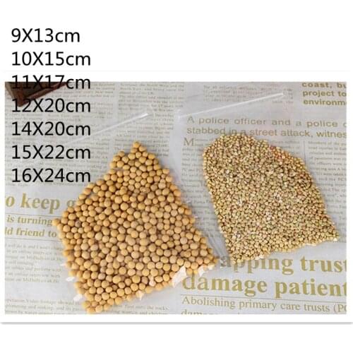 100Pcs/lot Transparent Gifts Bag Zip Lock Storage Bags Package Plastic Repeatable Reclosable Jewelry Food Ziplock Bag 15 Wire