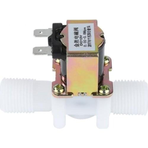 2021 DC 12V/ 24V Quadrilateral Parallel Thread Connection Switch for Water Electric Plastic Solenoid Valve Normally Closed
