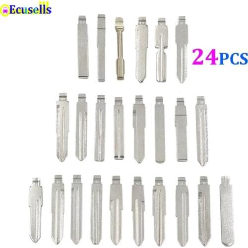 24pcs/lot High quality Metal Blank Uncut Flip KD Remote Key Blades For KD900 Remotes KD B Series NB Series Remotes