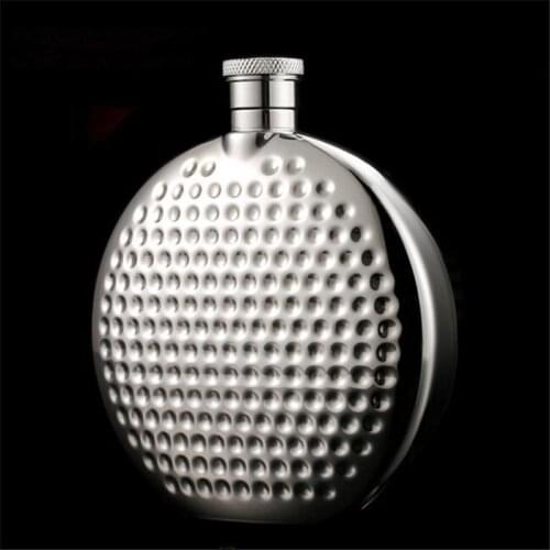 Alalinong C06 Food Grade Stainless Steel Hip Flask Alcohol Whiskey Liquor Flask Set Volcanic Stripe Super Portable Wine Bottle