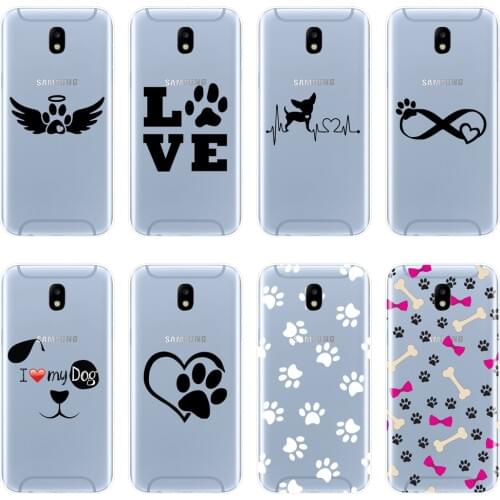 TPU Back Cover For Samsung Galaxy J4 J6 J8 Plus Silicone Heart Dog Phone Case For Samsung J2 J5 J7 Prime J3 J5 J7 2015 2016 2017