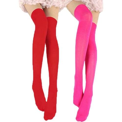 Sell Hot Women Sexy Warm Thigh High Stockings Over Knee Socks Velvet Calze Stretch Stocking Temptation Medias Overknee Long