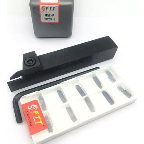 MGEHR2020-2 1PCS+ 10PCS MGMN200-T FT1125 carbide insert for CNC Lathe Turnning cutter holder turning tools holder