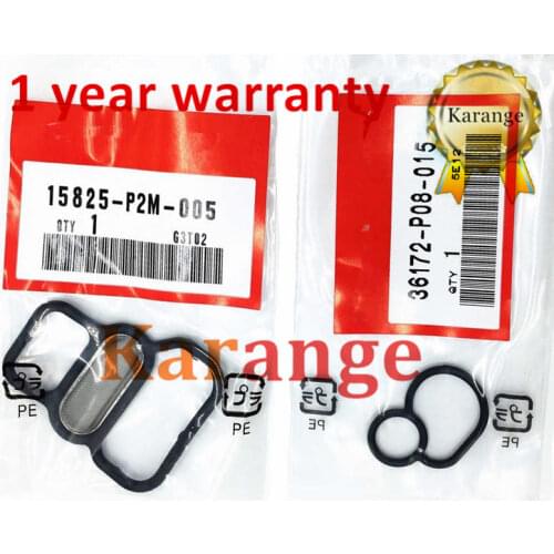 New Upper Spool Valve VTEC Filter Gasket Fit For Honda Civic DEL SOL 15825-P08-005 36172-P08-015 15825-P08-005 36172-P08-015