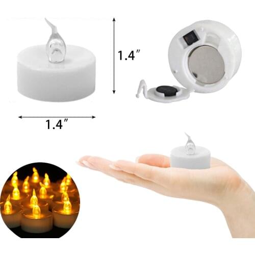 Christmas LED Candle Light 100 Hours Realistic Flickering Bulb Battery Operated Tea Lights Warm Yellow Electric Fake Candle