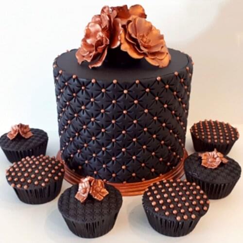 Cross Pattern Embossed Silicone Mold DIY Fondant Cake Mold Chocolate Fudge Mold Baking Appliance Accessories A096