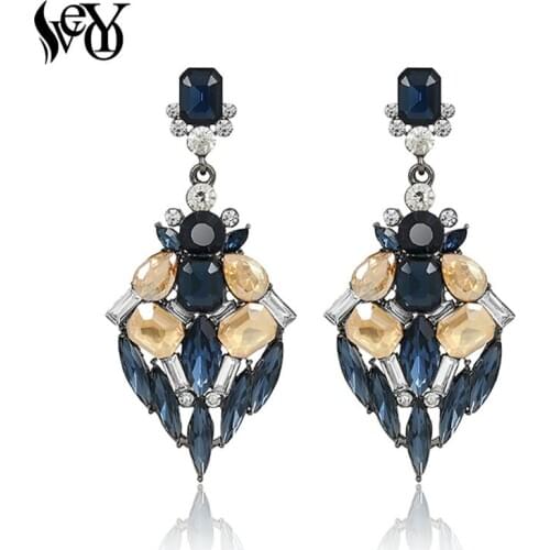 VEYO Crystal Drop Earring Luxury Earrings High Quality Fashion Jewelry Brincos Pendientes