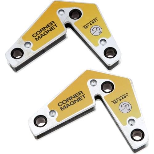 2Pcs Strong Welding Corner Magnet Holder Industrial Internal & External Right Angle Fixator 60 90 Angle Neodymium Magnetic Clamp