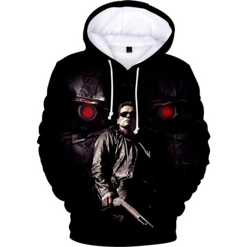 Hot Movie Terminator: Dark Fate 3D Hoodie Sweatshirt Men/Women Winter Fashion Casual Pullover Streetwear Personality Clothes