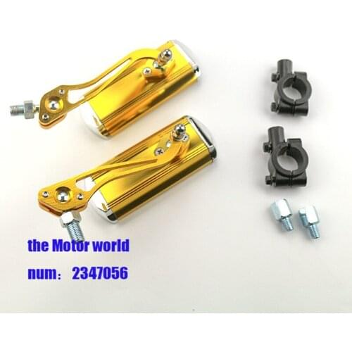 Universal Motorcycle Rear View Mirrors Moped Scooter Motorbike Side Mirror Round Clockwise 360 Degree Convex