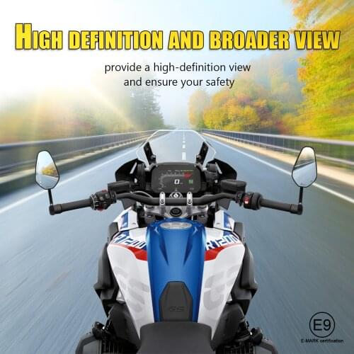 Motorcycle 7/8" 22mm Rear view Mirror Handle Bar End Mirror For Yamaha R3 MT07 MT09 For BMW R1200GS F80 750GS Universal