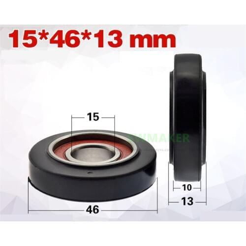 1pcs 15*46*13mm 6002 bearing pulley for 161 electric lock elevator accessories, Hitachi Mitsubishi elevator door ball wheel
