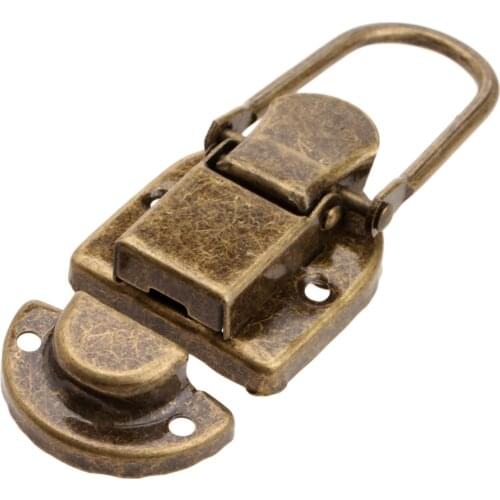 1PC 60*34mm Iron Box Latch Hasps Wine Wooden Box Case Toggle Latch Suitcase Hasp Hardware Tools