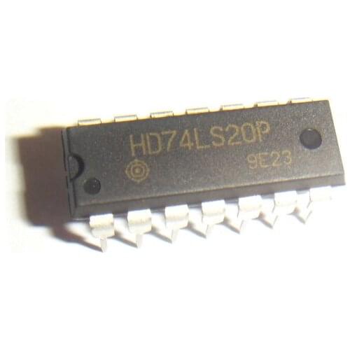 100pcs 74LS20 7420 HD74LS20P SN74LS20N IC Dual 4-Input Positive NAND Gate DIP-14