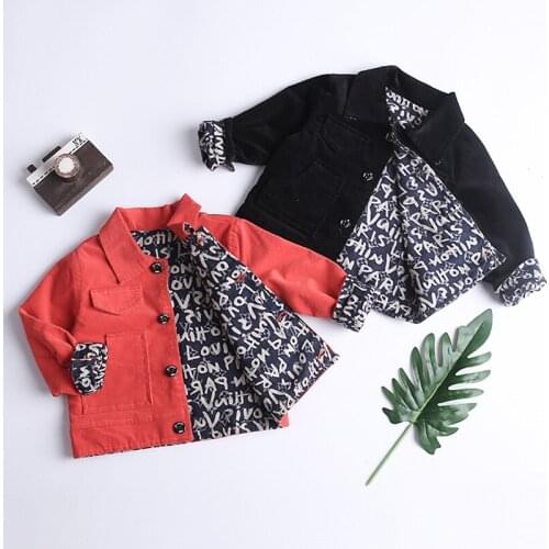 2019 Girls Velvet Jackets Kids Baby OverCoat Long Sleeve Button Jackets for Girls Childrens Jackets Boys and Girls Coat