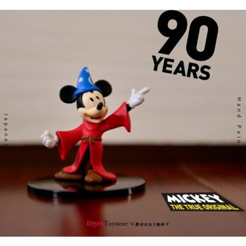 6piece/lot 5cm 90th anniversary mickey mouse figures mickey mouse friends collection figure toys
