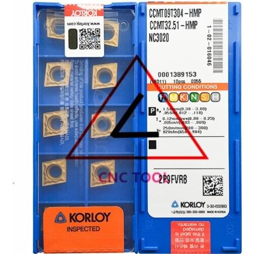CCMT09T304-HMP NC3020 10pcs Original Korea KORLOY Cutting Tool