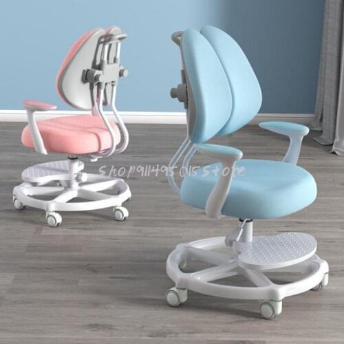 Childrens Study Chair Student Sitting Posture Correction Writing Chair Backrest Adjustable Lift Desk Chair